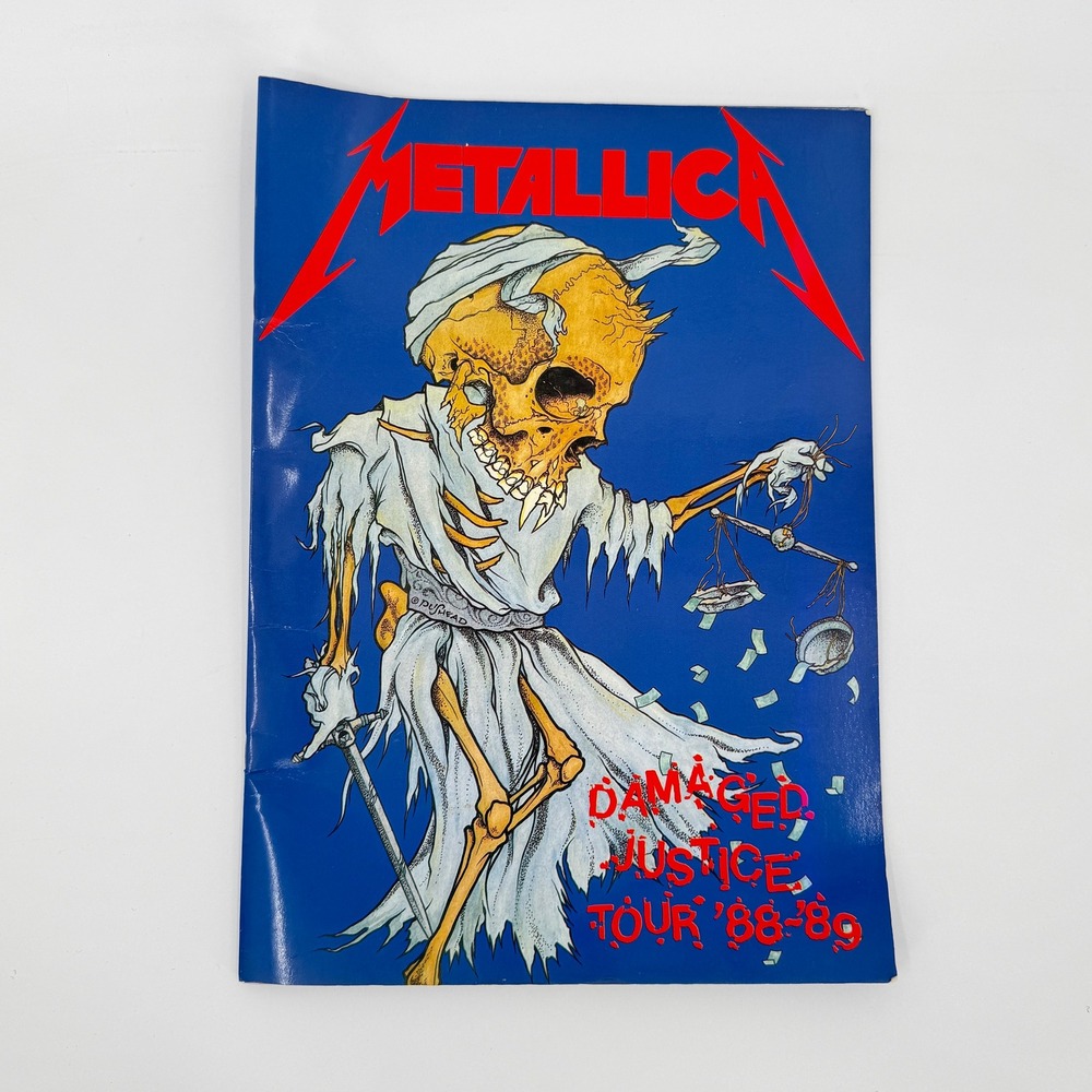 Metallica Damaged Justice Tour Program 1988 1989 Original Pushead Concert Book